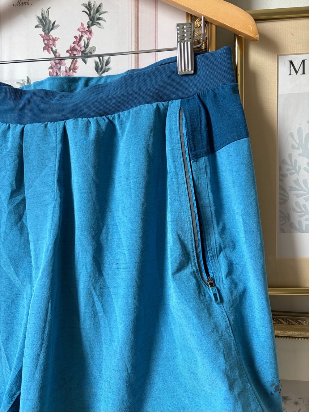Lululemon Surge Linerless Shorts Teal XL - Picture 6 of 8